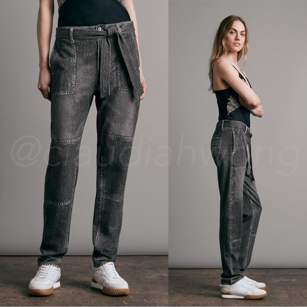 Rag & Bone Miramar Terry Patchwork Straight Leg S… - image 3